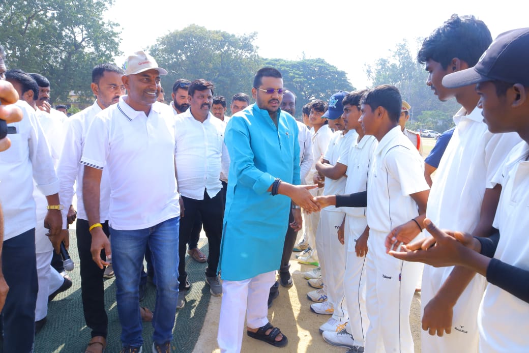 INAUGURATION OF CRICKET TOURNAMENT BY MLA